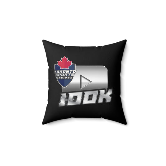 100K Toronto Sports Insider Spun Polyester Square Pillow