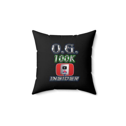 O.G. 100K Insider Spun Polyester Square Pillow