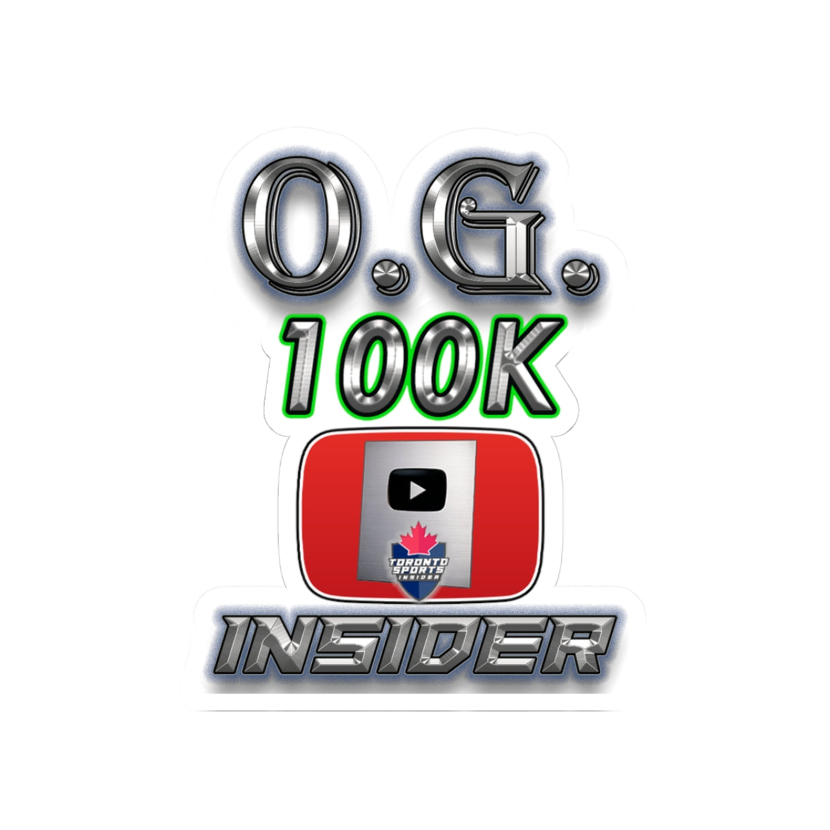 O.G. 100K Insider Kiss-Cut Stickers